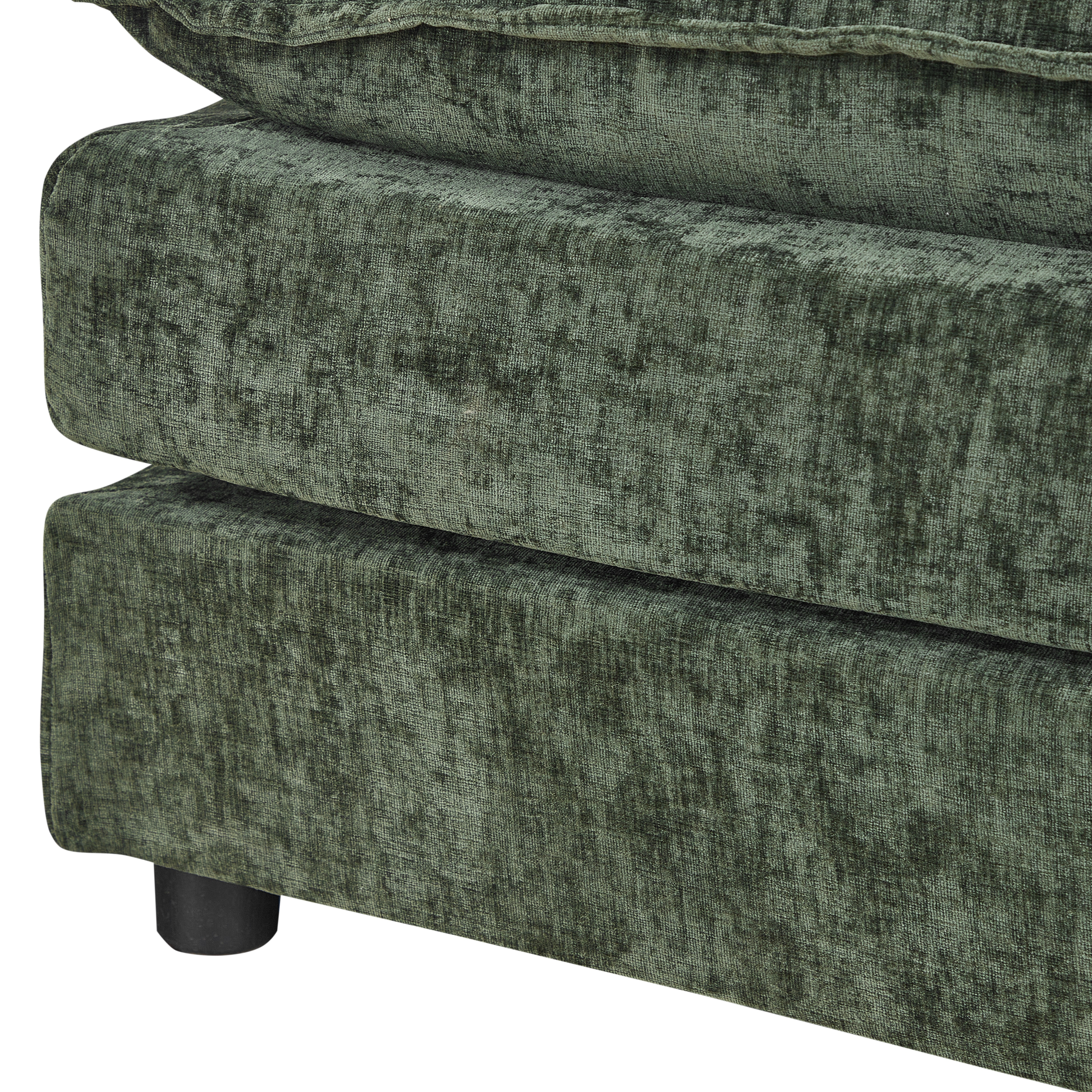 3-person green sofa plus 1 footrest 3-person green sofa plus 1 footrest